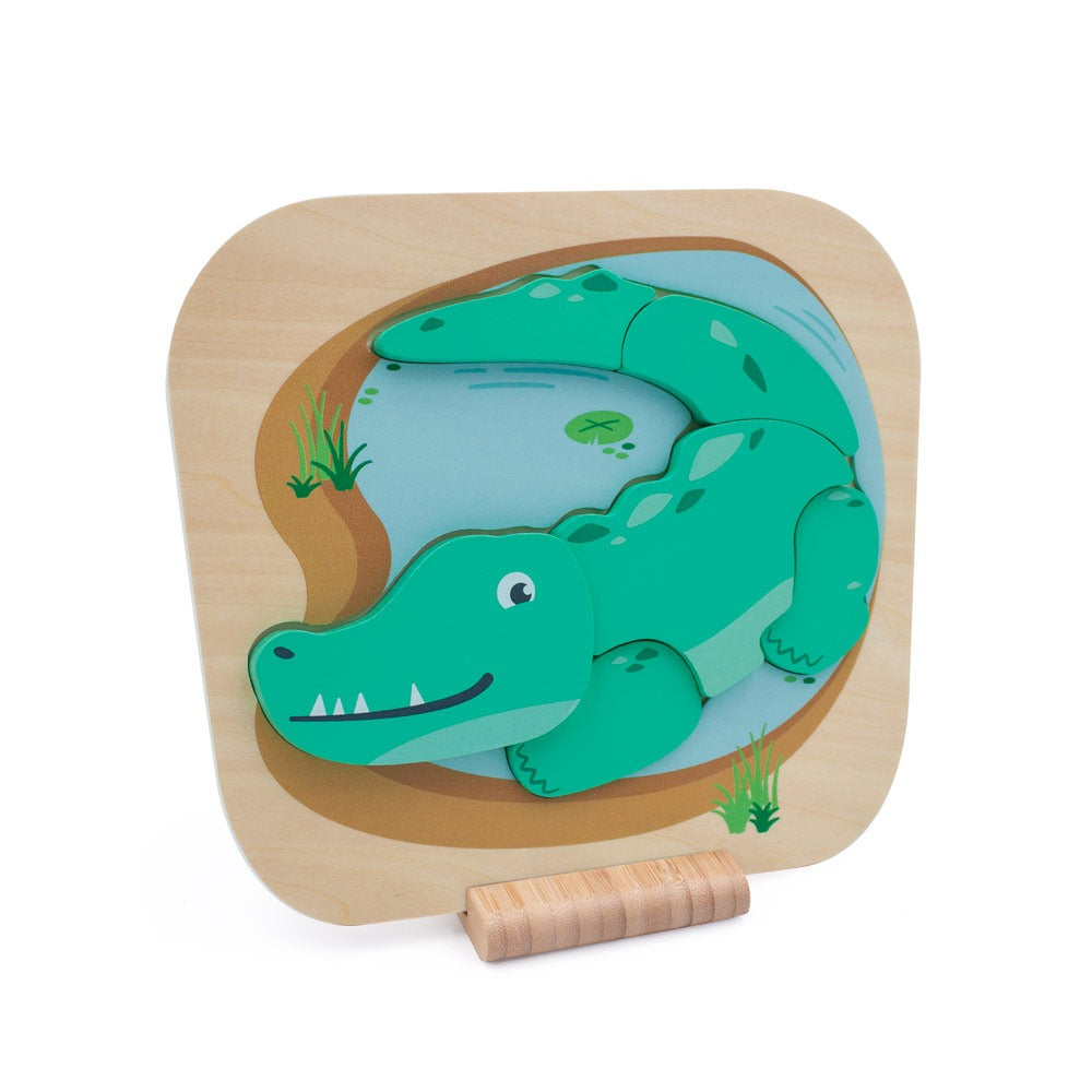 Safari Crocodile Raised Puzzle